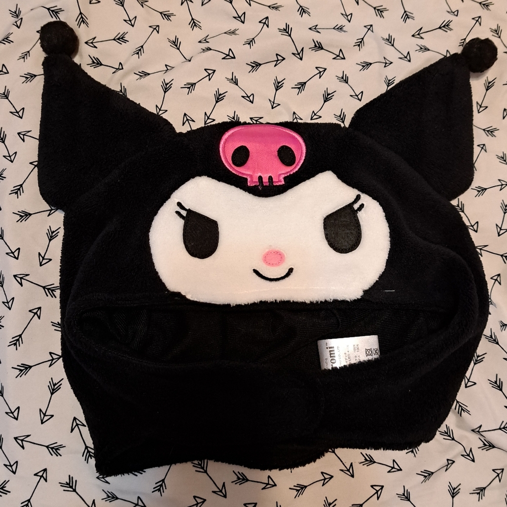 Kuromi Black and Pink Kids Hat
